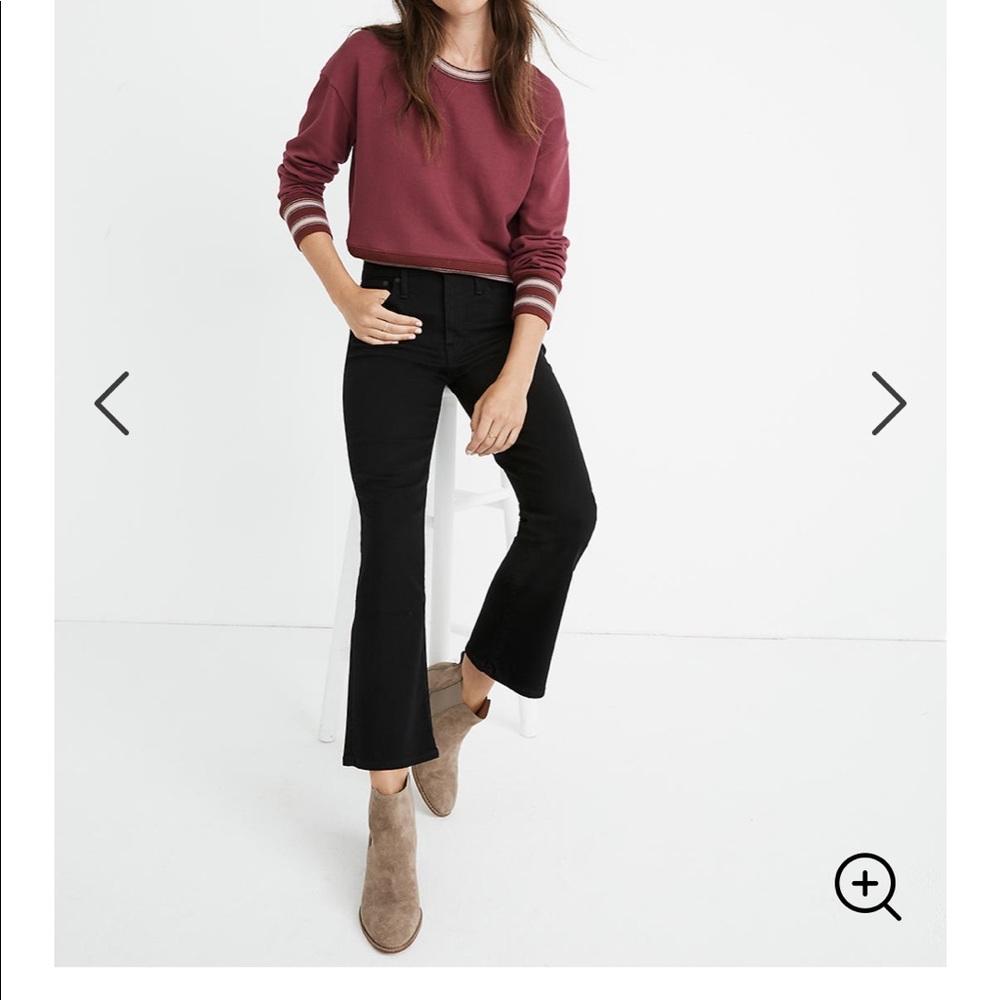 Madewell petite Cali Demi boot black frost tencel